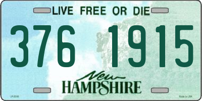 NH license plate 3761915