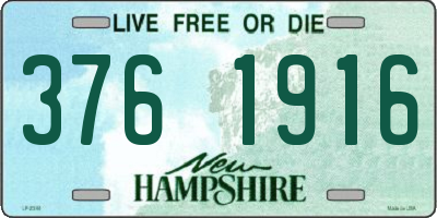 NH license plate 3761916