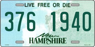 NH license plate 3761940