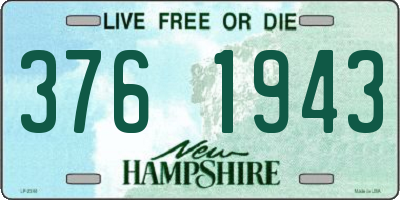 NH license plate 3761943