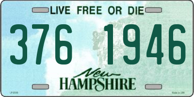 NH license plate 3761946