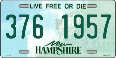 NH license plate 3761957