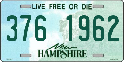 NH license plate 3761962