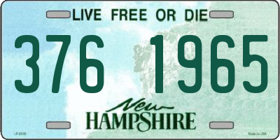 NH license plate 3761965