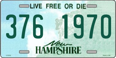 NH license plate 3761970