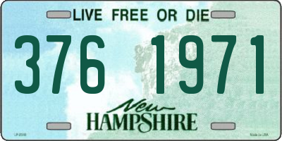 NH license plate 3761971