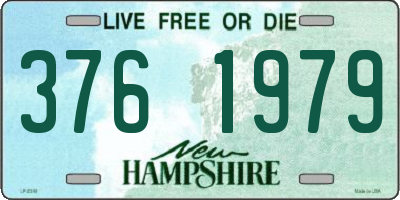 NH license plate 3761979