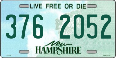 NH license plate 3762052