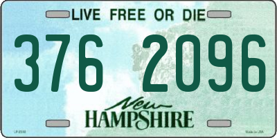 NH license plate 3762096