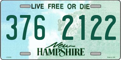NH license plate 3762122