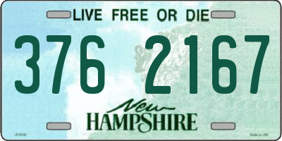 NH license plate 3762167