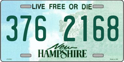 NH license plate 3762168