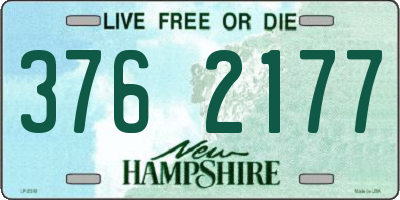 NH license plate 3762177