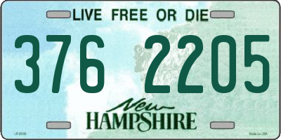 NH license plate 3762205
