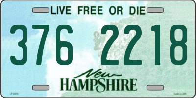 NH license plate 3762218