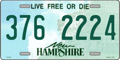 NH license plate 3762224