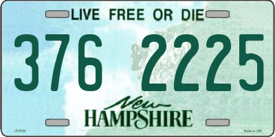 NH license plate 3762225