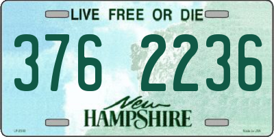 NH license plate 3762236