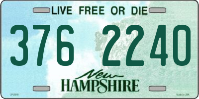 NH license plate 3762240
