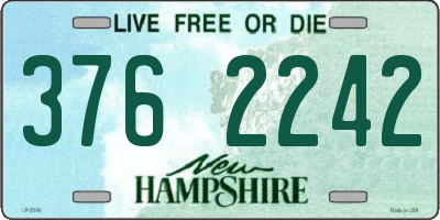 NH license plate 3762242