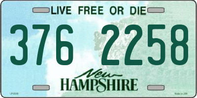 NH license plate 3762258
