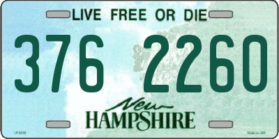 NH license plate 3762260