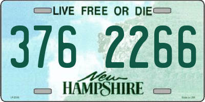 NH license plate 3762266