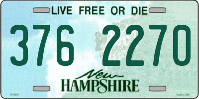 NH license plate 3762270
