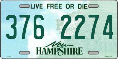 NH license plate 3762274