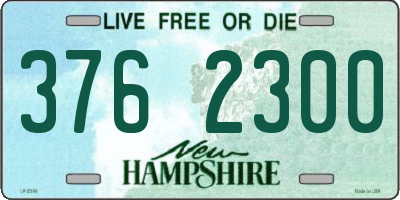 NH license plate 3762300