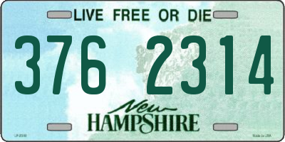 NH license plate 3762314