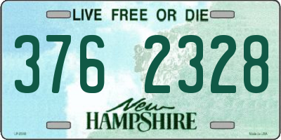NH license plate 3762328