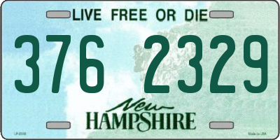 NH license plate 3762329