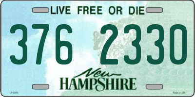 NH license plate 3762330