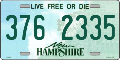NH license plate 3762335