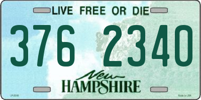NH license plate 3762340