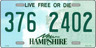 NH license plate 3762402