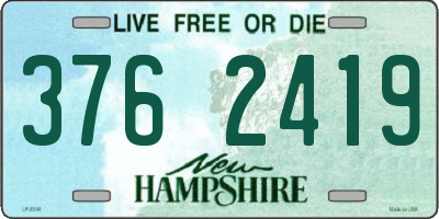 NH license plate 3762419