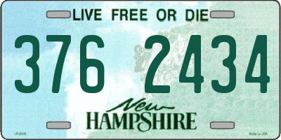 NH license plate 3762434