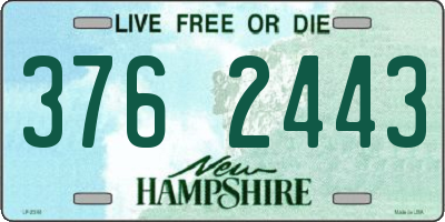 NH license plate 3762443