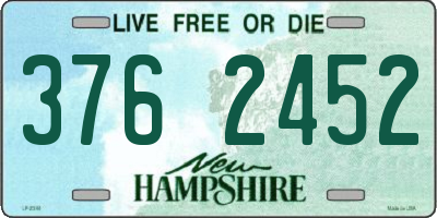 NH license plate 3762452