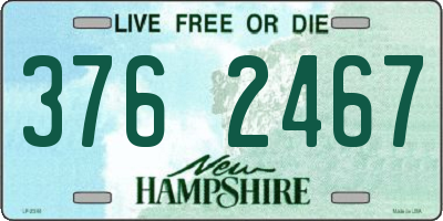 NH license plate 3762467