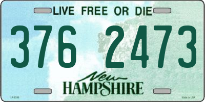 NH license plate 3762473