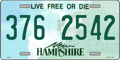 NH license plate 3762542