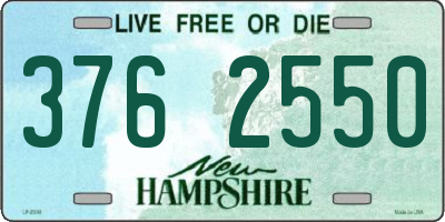 NH license plate 3762550