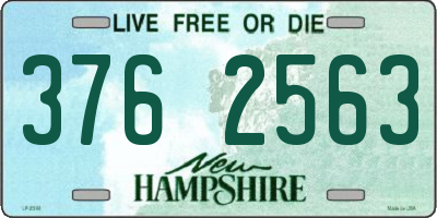 NH license plate 3762563