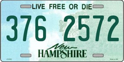 NH license plate 3762572