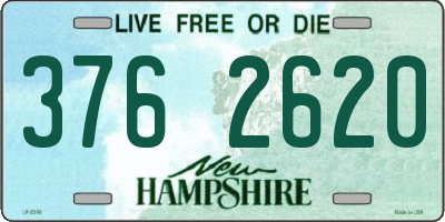 NH license plate 3762620