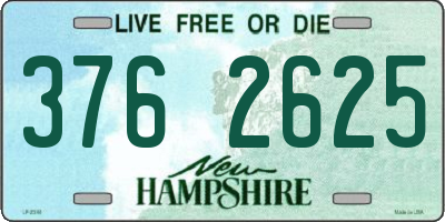 NH license plate 3762625