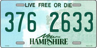 NH license plate 3762633